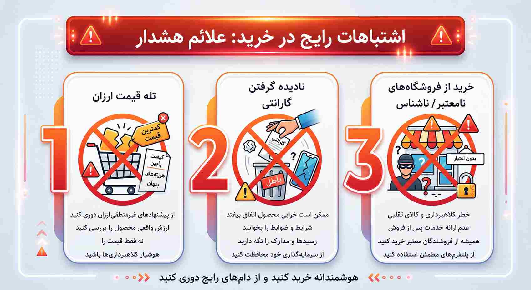 اشتباهات رایج در خرید لوازم خانگی
